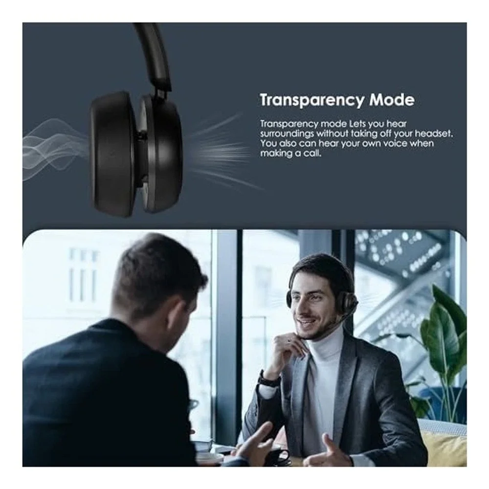 Angteela Wireless Headset with Mic ANC ENC Noise‎ Cancelling Charging Base